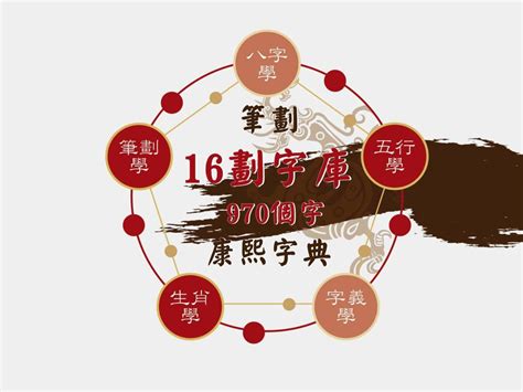 筆畫16劃的字|16画的字